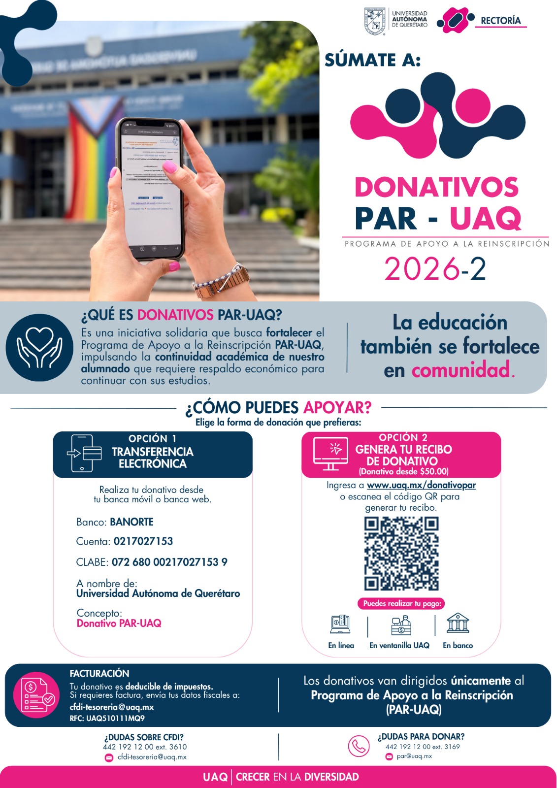 Donativos PAR UAQ 2026-2