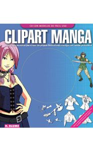 Portada de Clipart Manga. Todo lo que necesitas para crear tus propias ilustraciones manga de calidad profesional