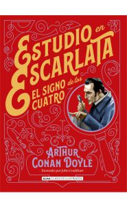 Portada de Estudio en escarlata. El signo de los cuatro