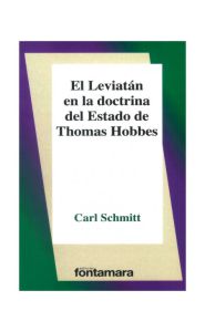 Portada de El Leviatán en la doctrina del Estado de Thomas Hobbes