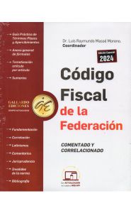 Imagen de la portada de Código fiscal de la federación. Comentado y correlacionado (2024)
