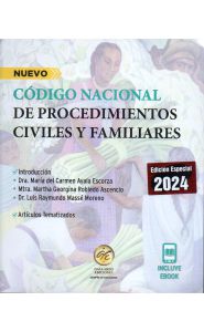 Imagen de la portada de Código nacional de procedimientos civiles y familiares (2024)