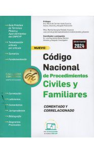 Imagen de la portada de Código Nacional de Procedimientos Civiles y Familiares. Comentado y Correlacionado (2024)