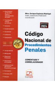 Imagen de la portada de Código nacional de procedimientos penales. Comentada y correlacionada (2024)