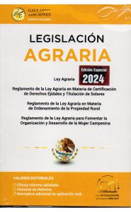 Imagen de la portada de Legislación agraria (2024)