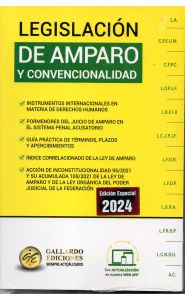 Imagen de la portada de Legislación de amparo y convencionalidad (2024)