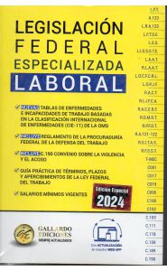 Imagen de la portada de Legislación federal especializada laboral (2024)