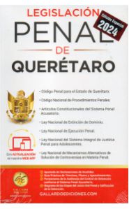 Imagen de la portada de Legislación penal de Querétaro (2024)