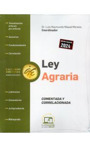 Imagen de la portada de Ley agraria. Comentada y relacionada (2024)