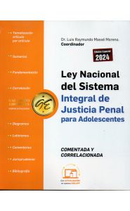 Imagen de la portada de Ley nacional del sistema integral de justicia penal para adolescentes (2024)
