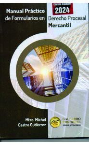 Imagen de la portada de Manual práctico de formularios en derecho procesal mercantil (2024)