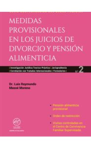 Imagen de la portada de Medidas provisionales en los juicios de divorcio y pensión alimenticia