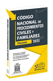 Imagen de Código Nacional de Procedimientos Civiles y Familiares (Profesional)