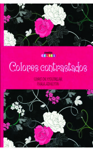 Portada de Colores contrastados. Libro para colorear para adultos