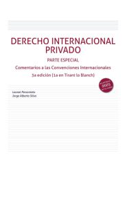 Imagen de la portada de Derecho internacional privado. Parte especial