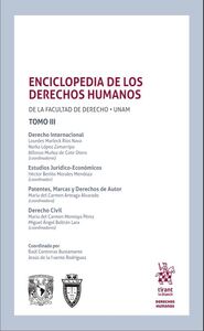 Portada de Enciclopedia de los Derechos Humanos de la Facultad de Derecho UNAM Tomo III