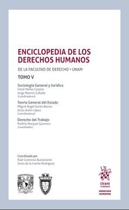 Portada de Enciclopedia de los Derechos Humanos de la Facultad de Derecho UNAM Tomo V