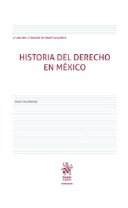 Imagen de la portada de Historia del derecho en México