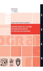Imagen de la portada de Operatividad de la etapa de investigación en el proceso acusatorio