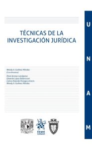 Imagen de la portada de Técnicas de la investigación jurídica