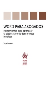 Portada de Word para abogados. Herramientas para optimizar la elaboración de documentos jurídicos
