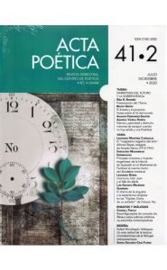 Imagen de la portada de Acta Poética 41-2 (Julio-Diciembre 2020)
