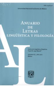 Imagen de la portada de Anuario de letras lingüística y filología (Volumen IX, 1, año 2021)