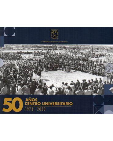 Imagen de la portada de 50 años. Centro Universitario 1973-2023